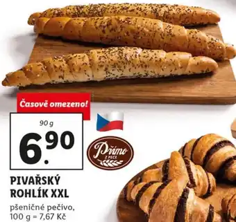 Lidl Pivařský rohlík XXL 90g nabídka