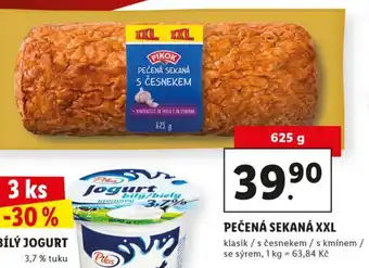 Lidl Pikok Pečená sekaná XXL 625g klasik/s %cesnekem/s kmínem/se sýrem nabídka