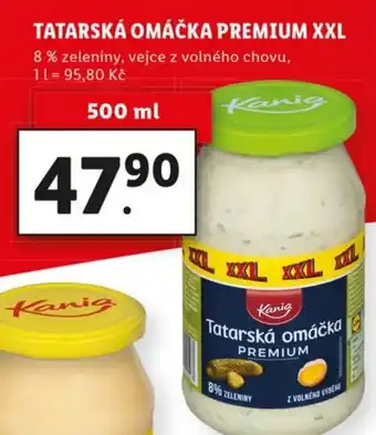 Lidl Kania Tatarská omáčka premium XXL 500ml nabídka