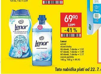 Globus Lenor vonné perličky nabídka