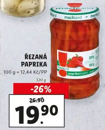 Lidl řezaná paprika 320g nabídka