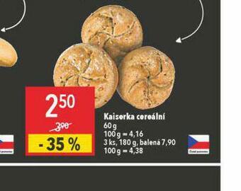Globus Kaiserka cereální nabídka