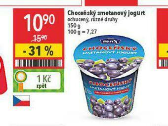 Globus Choceňský smetanový jogurt nabídka