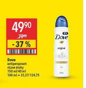 Globus Dove antiperspirant nabídka