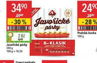 Globus Javořické párky nabídka