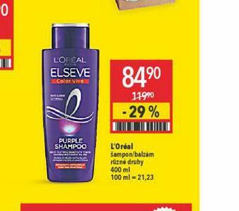 Globus Loreal elseve šampon, balzám nabídka