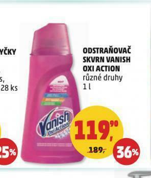 Penny Market Odstraňovač skvrn vanish oxi action nabídka
