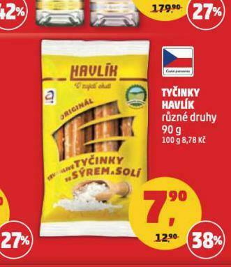 Penny Market Tyčinky havlík nabídka