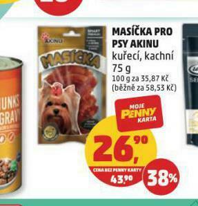 Penny Market Masíčka pro psy akinu nabídka