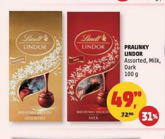 Penny Market Pralinky lindor nabídka