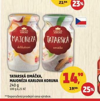 Penny Market Tatarská omáčka nabídka