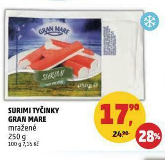 Penny Market Surimi tyčinky gran mare nabídka