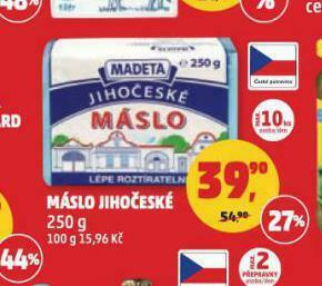 Penny Market Máslo jihočeské nabídka