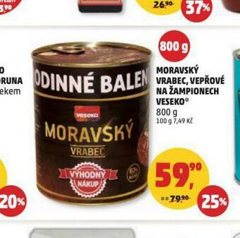 Penny Market Vepřové na žampionech nabídka