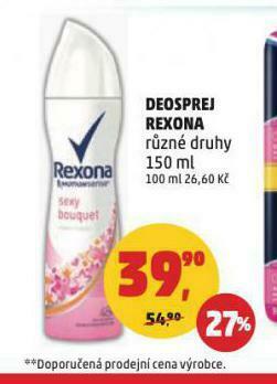 Penny Market Deosprej rexona nabídka