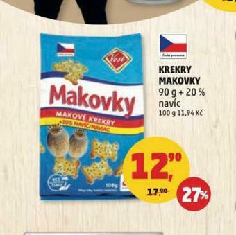 Penny Market Krekry makovky nabídka