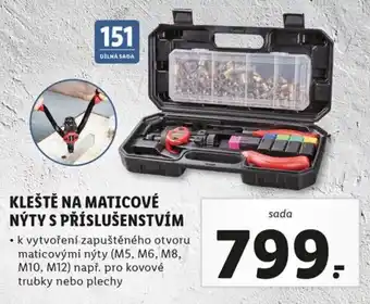 Lidl Parkside Kleště na maticové nýty příslušensvím nabídka