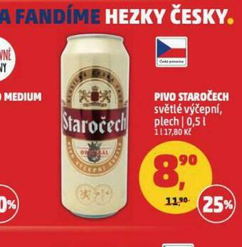Penny Market Pivo staročech nabídka