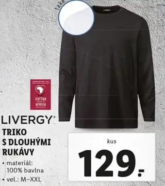 Lidl Livergy Triko s dlouhými rukávy materiál: 100% bavlna vel. M-XXL nabídka