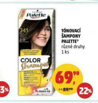 Penny Market Tónovací šampony palette nabídka