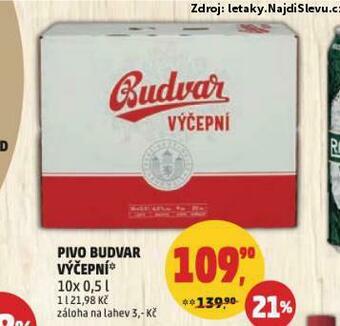 Penny Market Pivo budvar nabídka