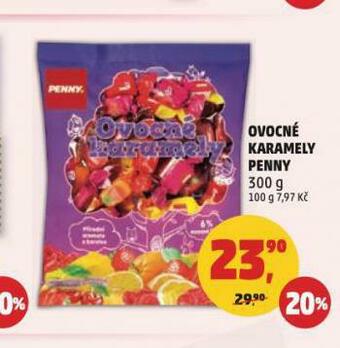 Penny Market Ovocné karamely nabídka
