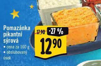 Albert Pomazánka sýrová pikantní nabídka