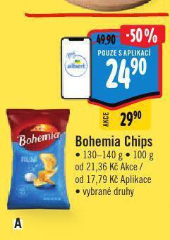 Albert Bohemia chips nabídka