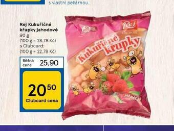 Tesco Rej kukuřičné křupky jahodové nabídka