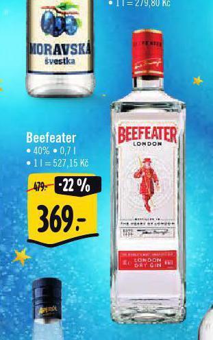 Albert Beefeater gin nabídka