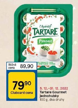 Tartare gourmet jednohubky
