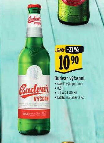 Albert Pivo budvar výčepní nabídka
