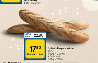 Tesco Sváteční bageta světlá nabídka