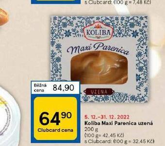 Tesco Koliba maxi parenica uzená nabídka