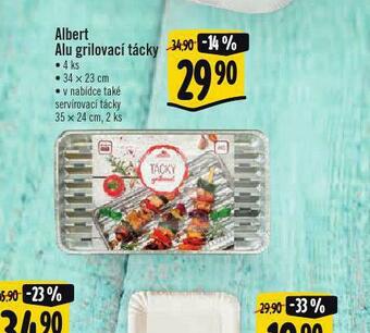 Albert Alu grilovací tácky nabídka