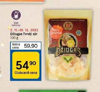 Tesco Džiugas tvrdý sýr nabídka