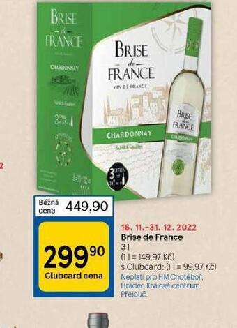 Tesco Brise de france nabídka