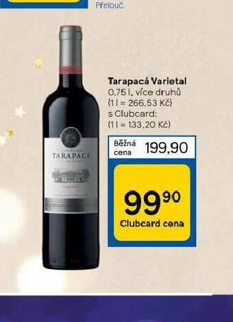 Tesco Tarapacá varietal nabídka