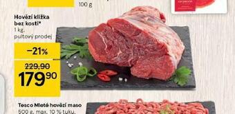 Tesco Hovězí kližka bez kosti nabídka