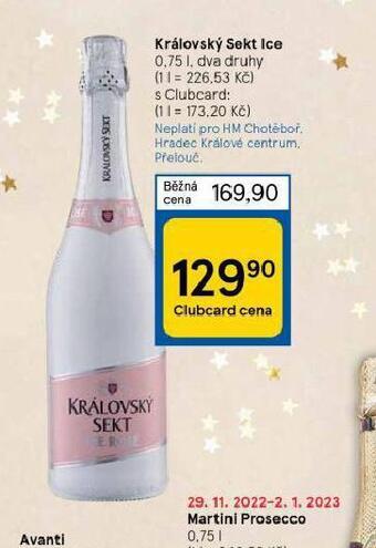 Tesco Královský sekt ice nabídka