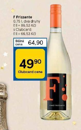 Tesco F frizzante nabídka