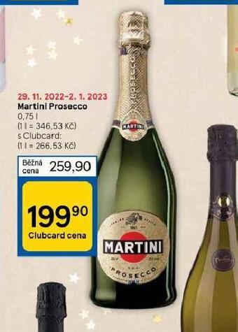 Tesco Martini prosecco nabídka