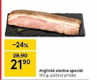 Tesco Anglická slanina speciál nabídka