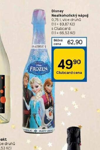 Tesco Disney nealkoholický nápoj nabídka