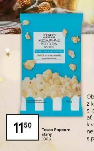 Tesco Tesco popcorn slaný nabídka