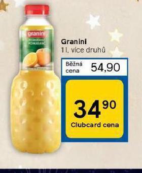 Tesco Granini nabídka