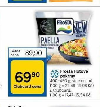Tesco Frosta hotové pokrmy nabídka