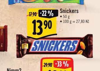 Albert Snickers nabídka