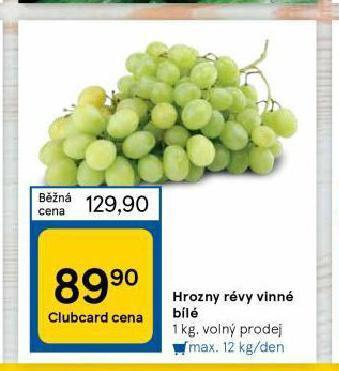 Tesco Hrozny révy vinné bílé nabídka