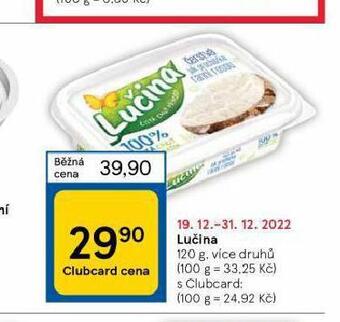 Tesco Lučina nabídka